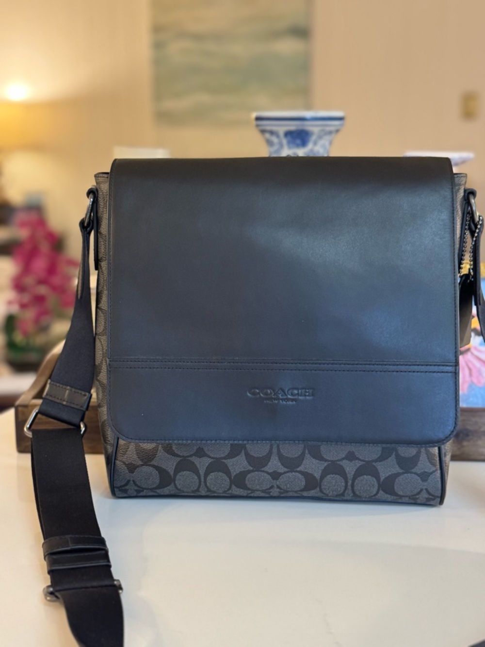 NWT COACH HOUSTON MESSENGER BAG! - Picture 2 of 13